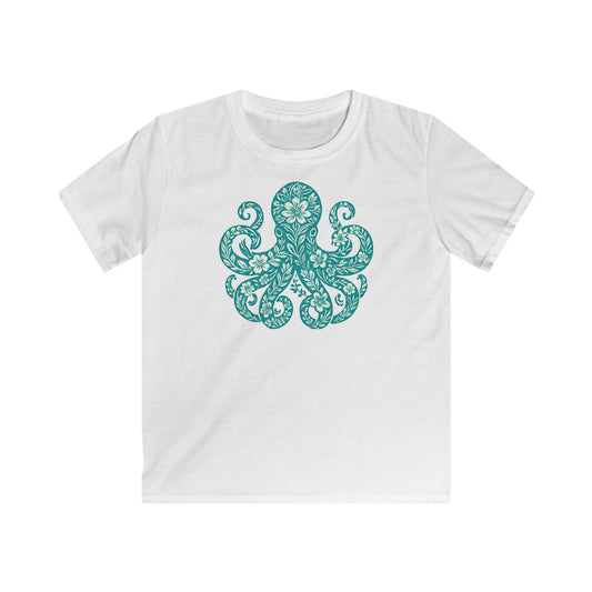 Children's Flowery Octopus T-shirt