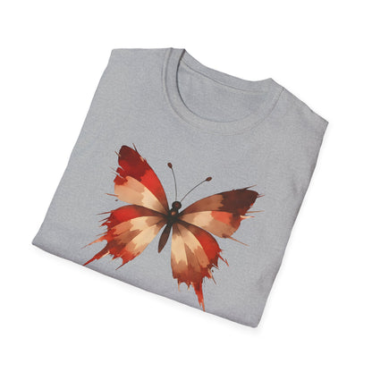 Watercolor Red Butterfly