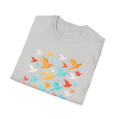 Origami Flock Of Birds T-shirt