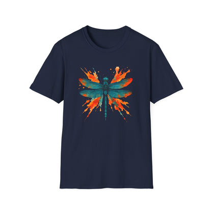 Dragonfly Red Splash T-shirt