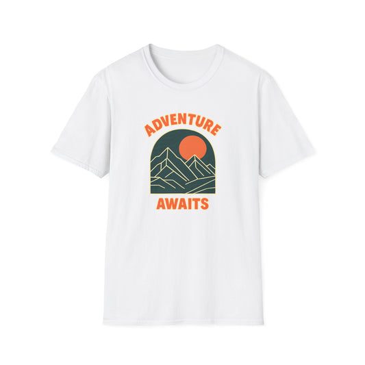 Adventure Awaits Mountain Landscape T-shirt