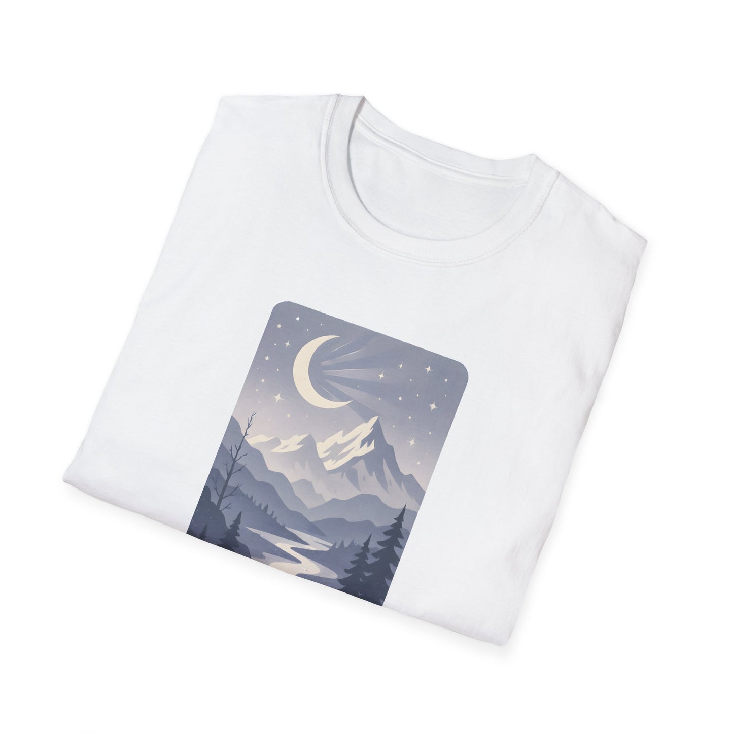 Moonlit Mountain Valley T-shirt