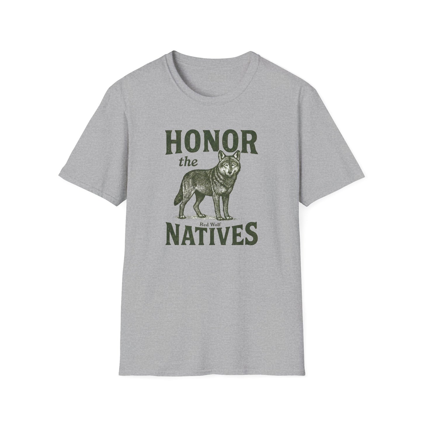 Honor The Natives Red Wolf