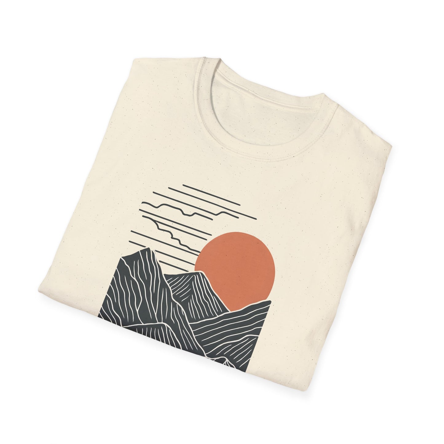 Topographical Mountains At Sunset T-shirt