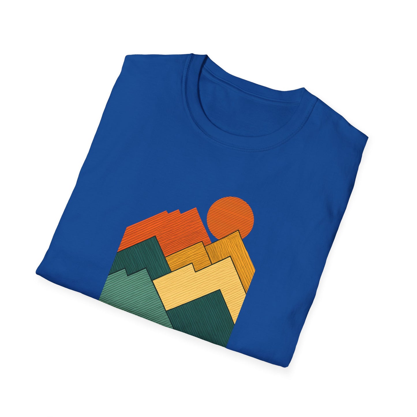 Sunset Over Lined Mountains T-shirt