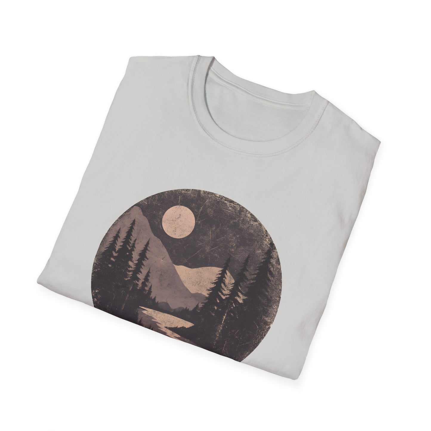 Vintage Moonlit Mountain Valley T-shirt