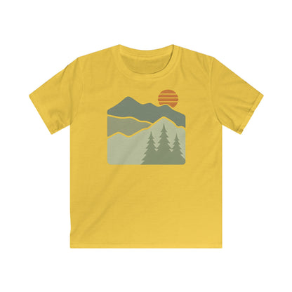 Children’s Striped Sun Over Mountain Layers T-shirt