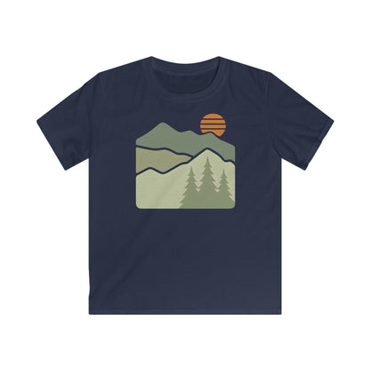 Children’s Striped Sun Over Mountain Layers T-shirt