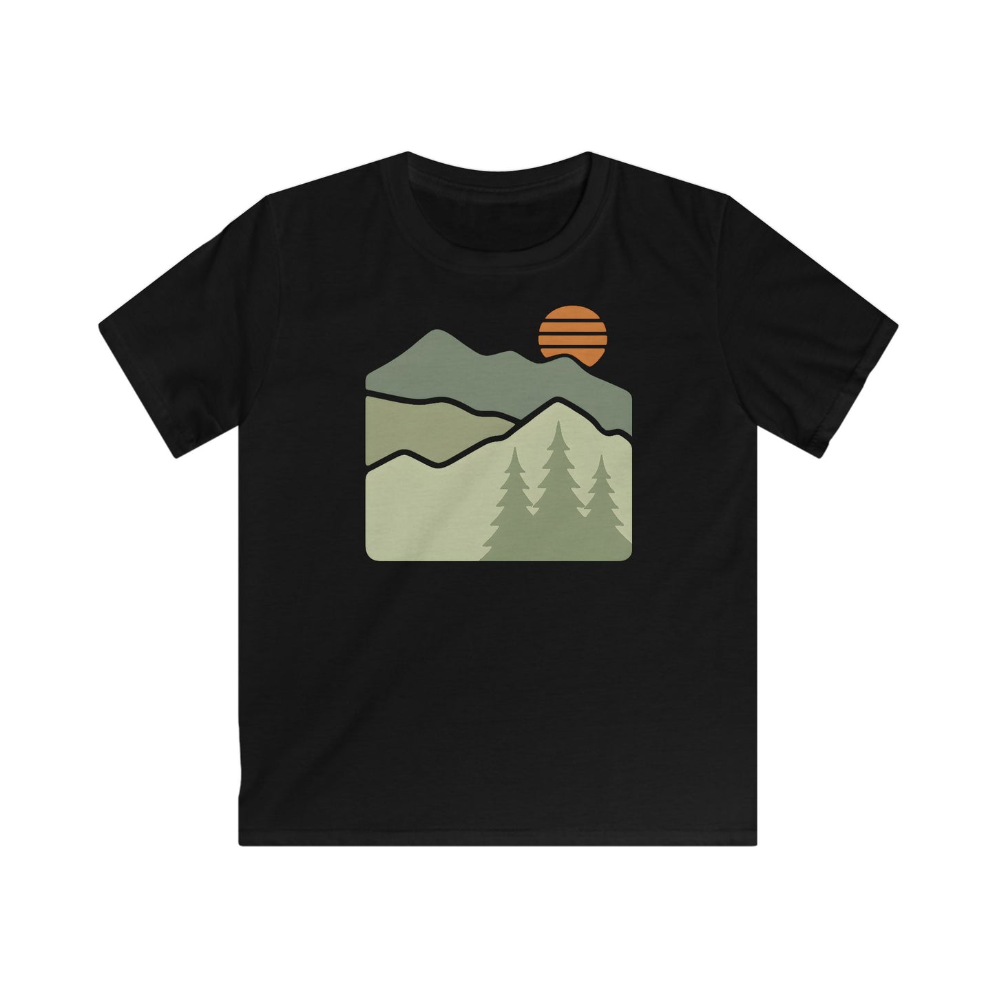 Children’s Striped Sun Over Mountain Layers T-shirt