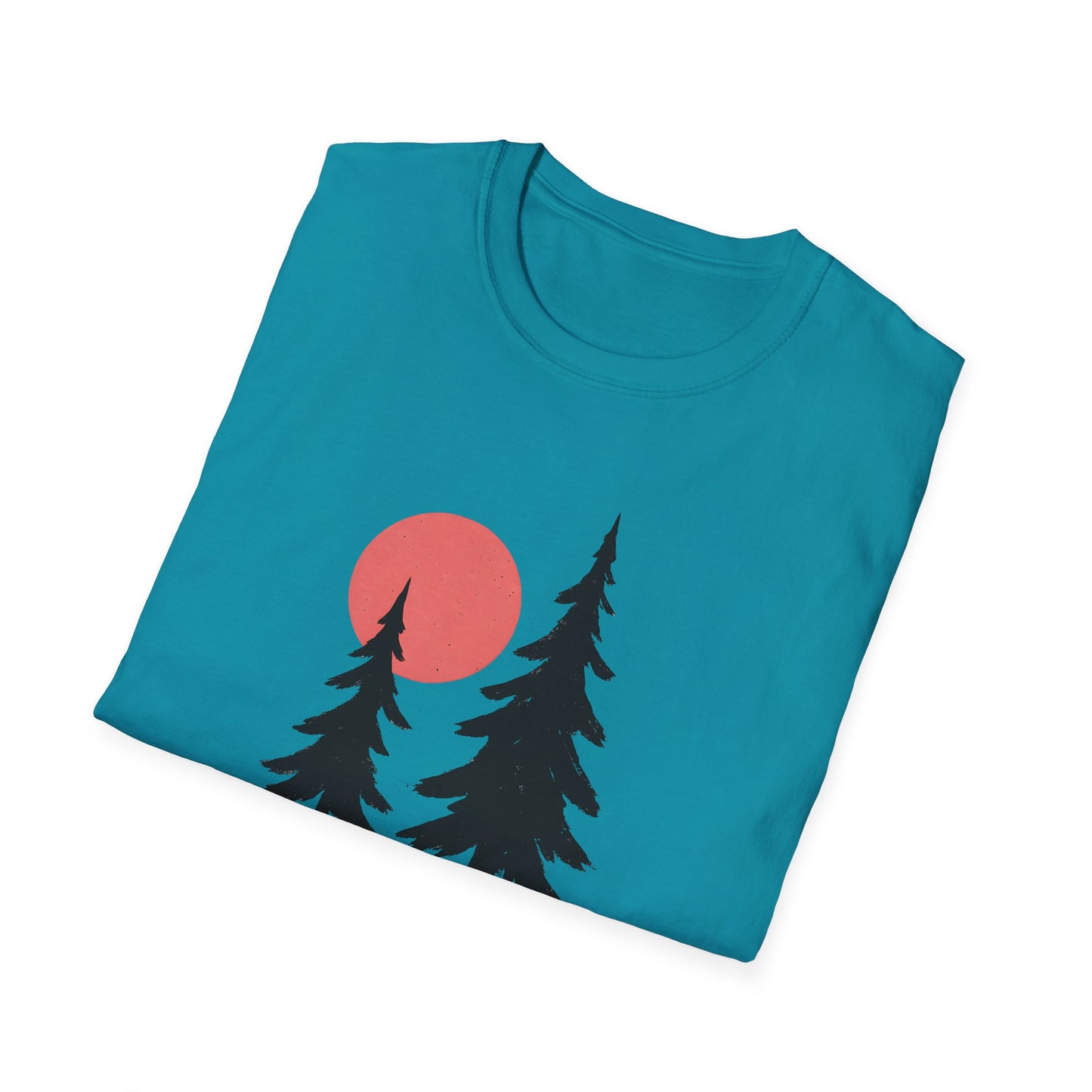 Serene Pines Under Sunset T-shirt