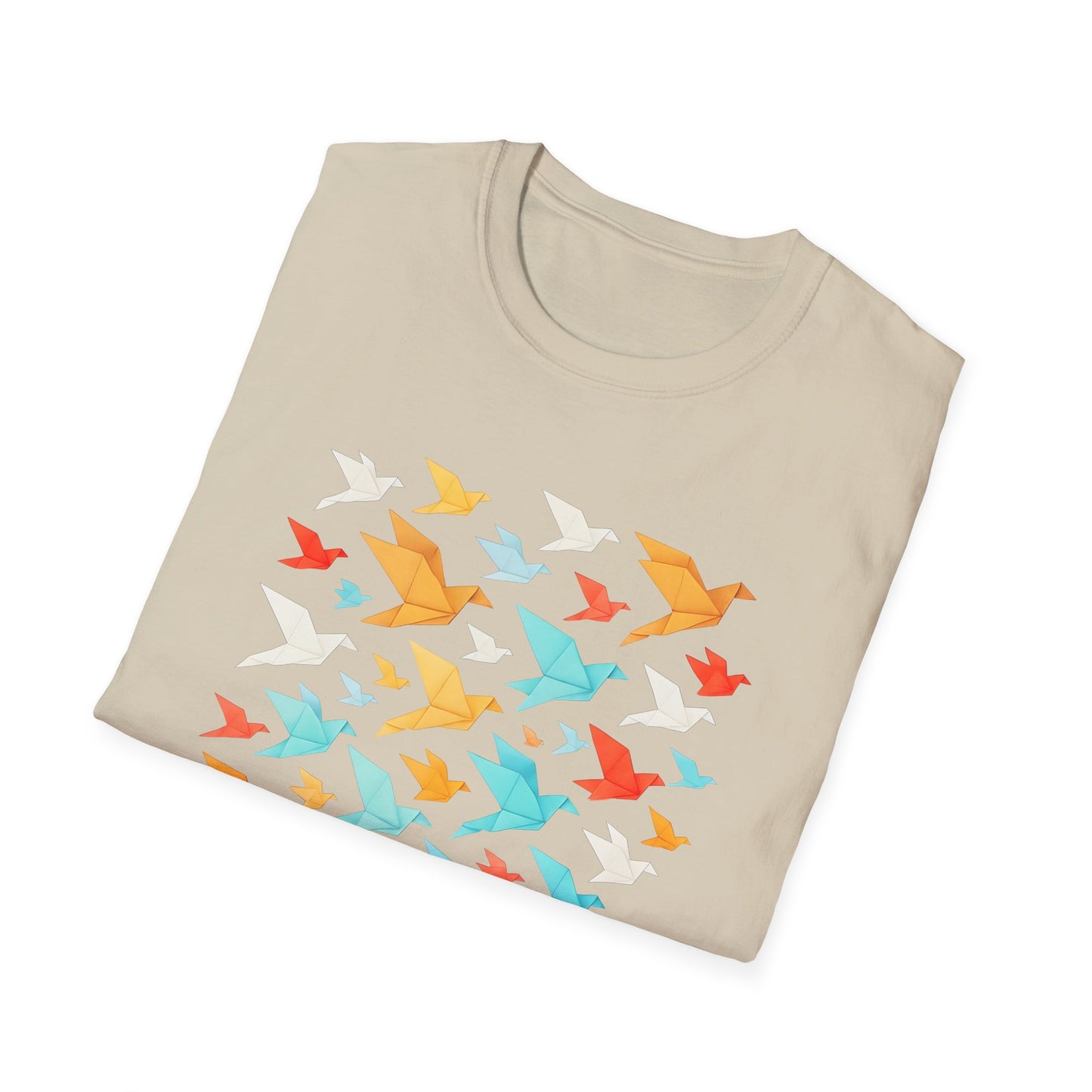 Origami Flock Of Birds T-shirt