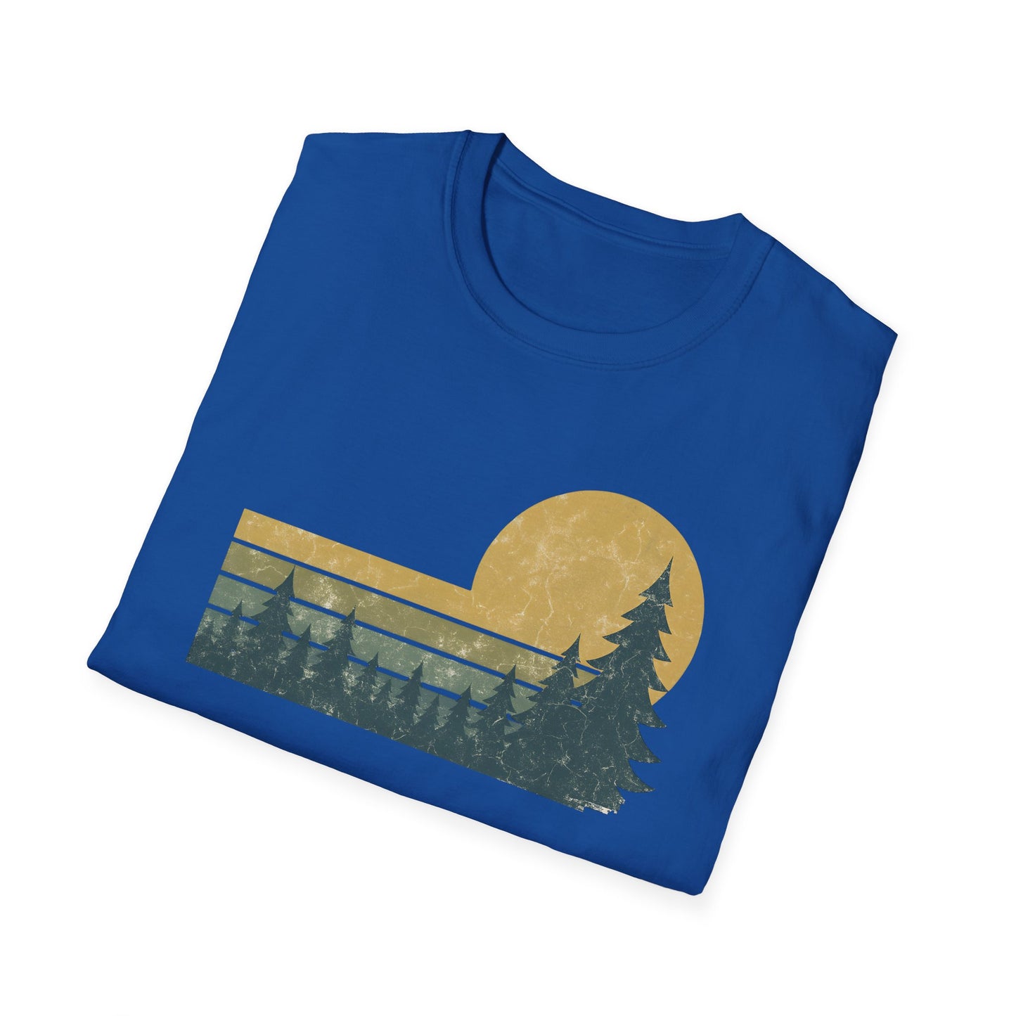 Retro Sunset Over Pines T-shirt