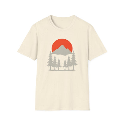 Grey Mountain Silhouette At Sunset T-shirt