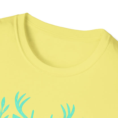 Deer Portrait Teal