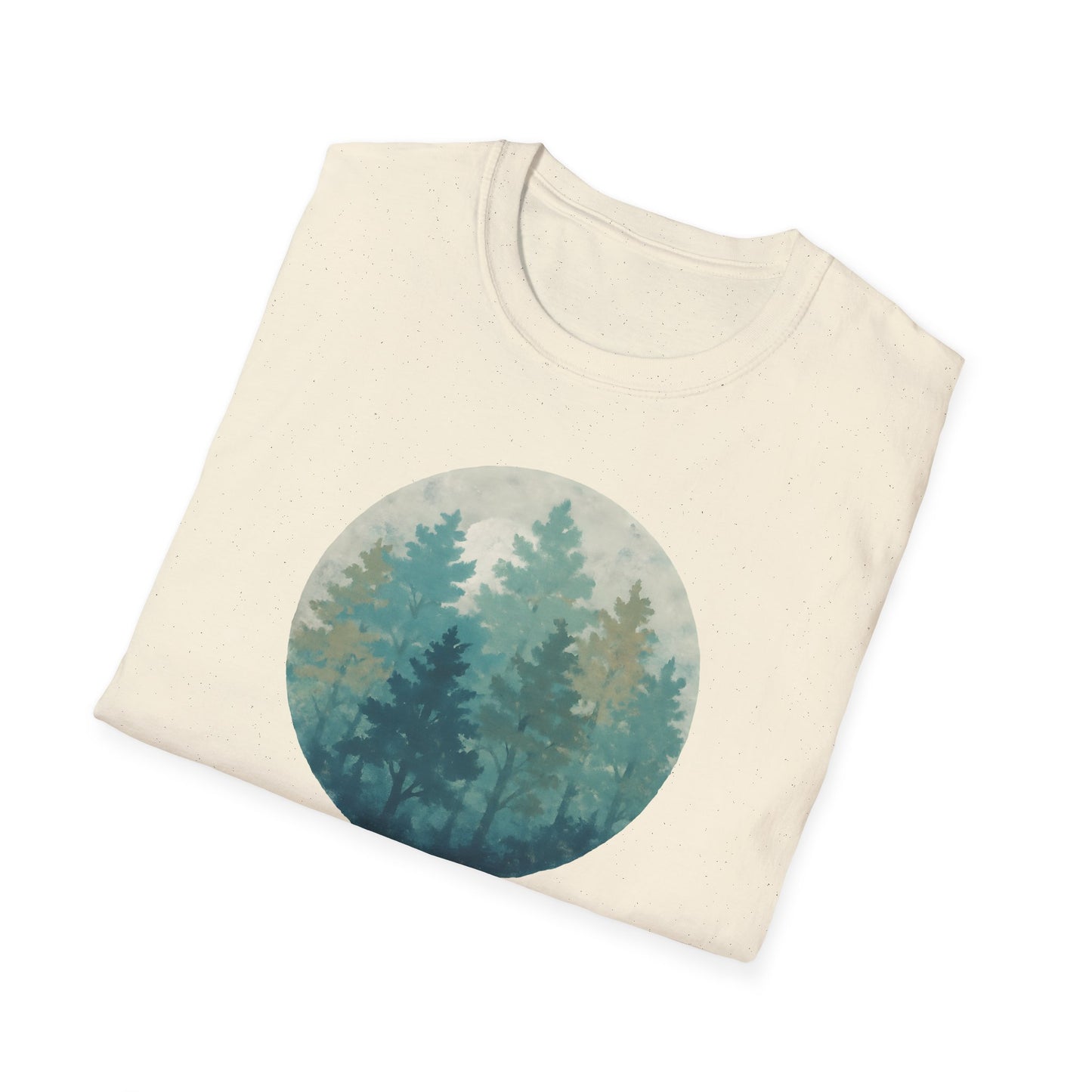 Forest Oil Painting Teals