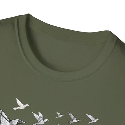 Origami Birds In Flight