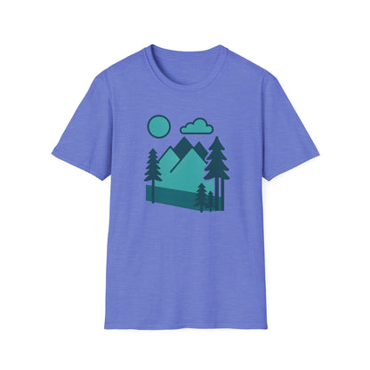 Minimalist Mountain Landscape T-shirt