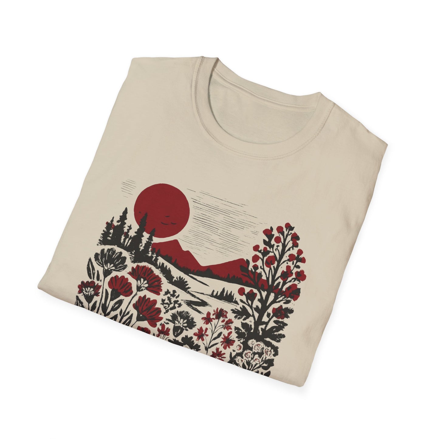 Burgundy Sunset Flora T-shirt