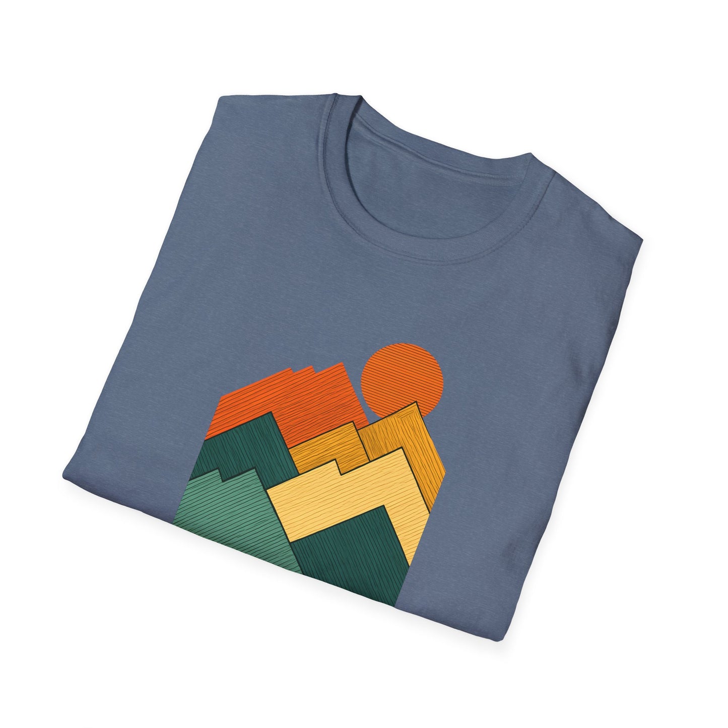 Sunset Over Lined Mountains T-shirt