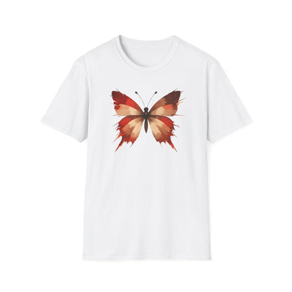 Watercolor Red Butterfly