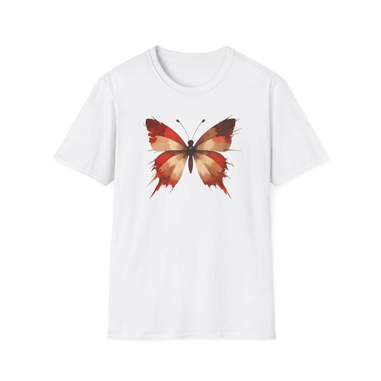 Watercolor Red Butterfly