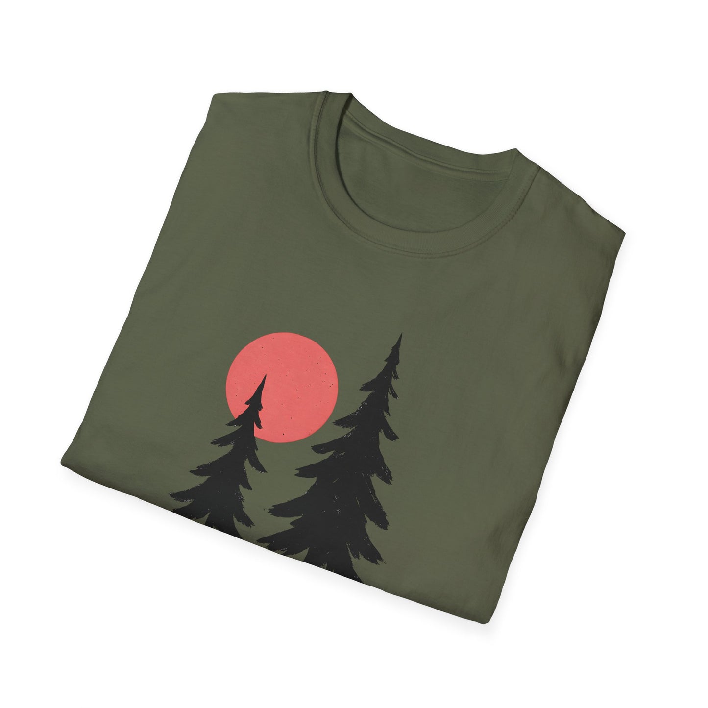 Serene Pines Under Sunset T-shirt