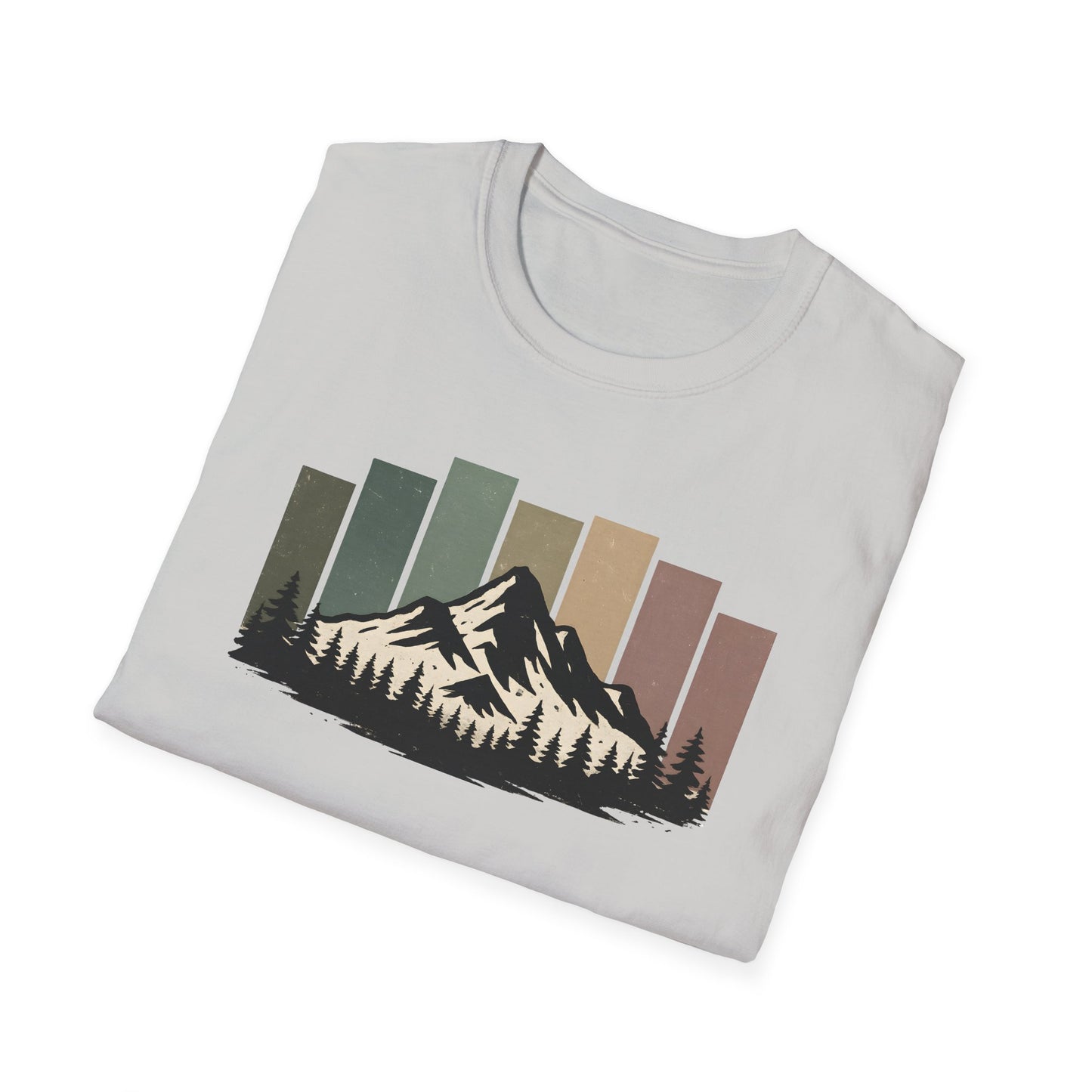 Mountain Peak Earth Tones T-shirt