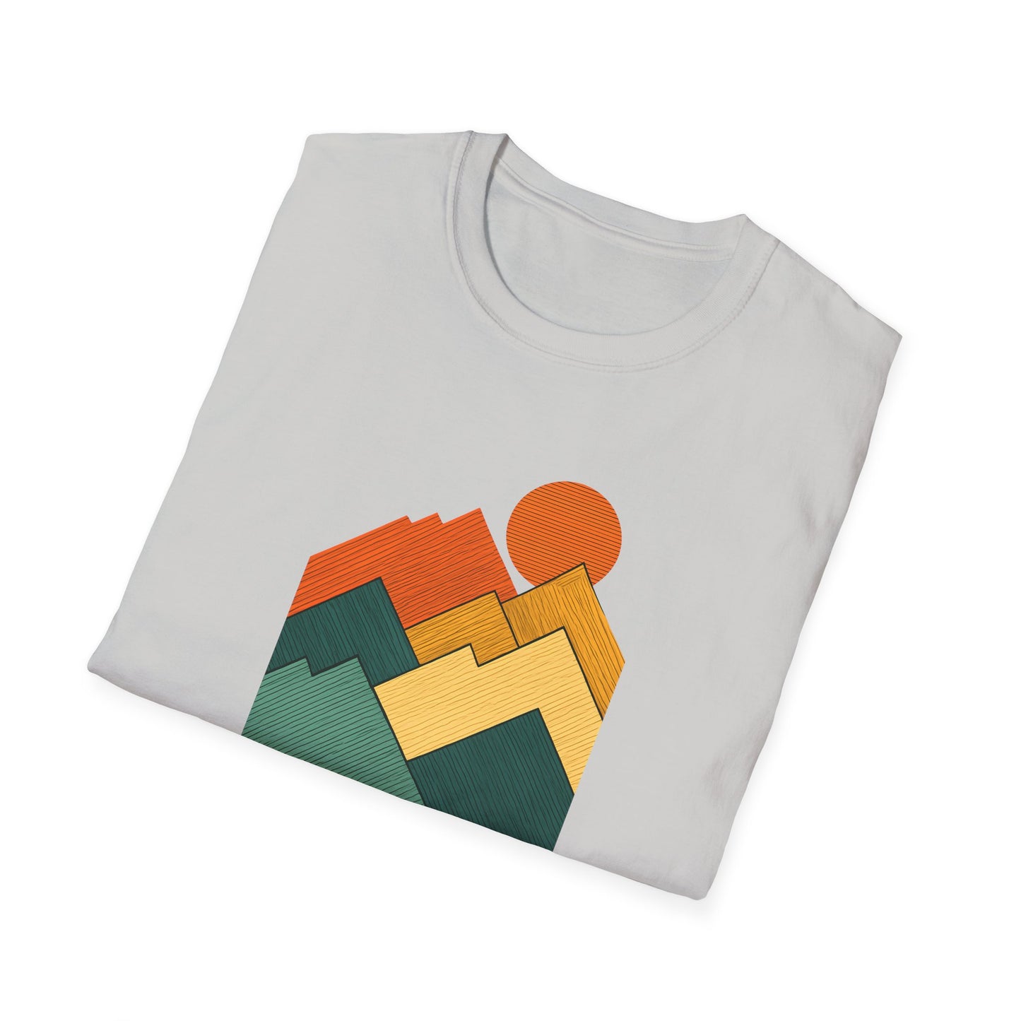 Sunset Over Lined Mountains T-shirt