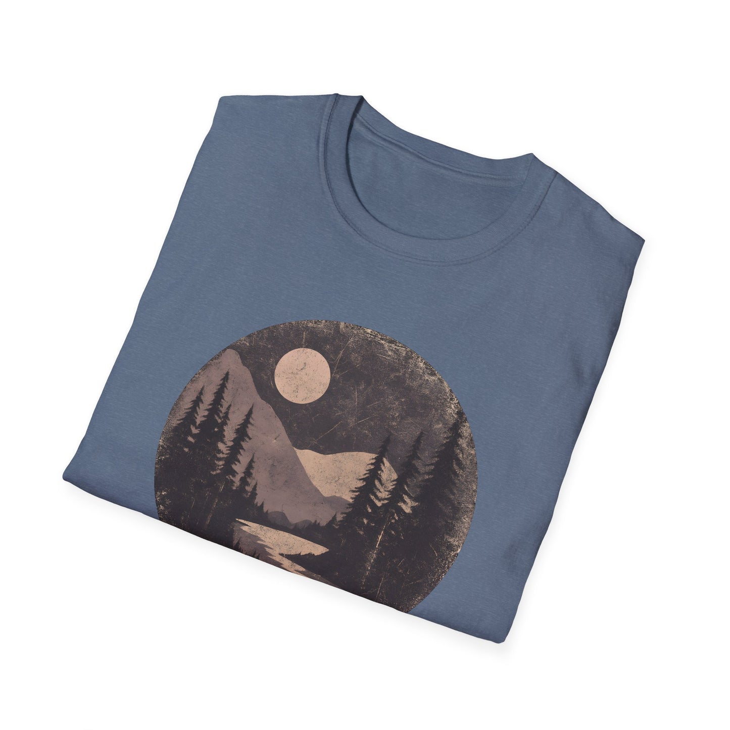 Vintage Moonlit Mountain Valley T-shirt