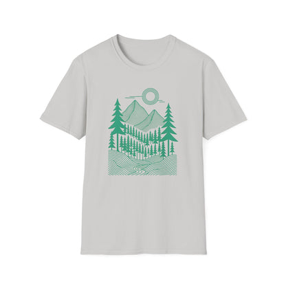 Geometrical Landscape Teal