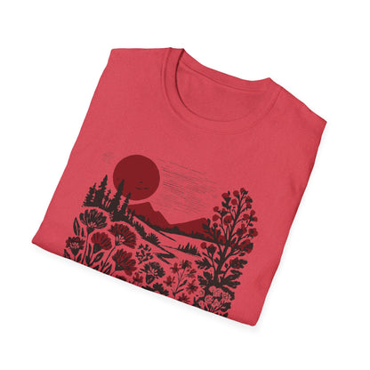 Burgundy Sunset Flora T-shirt
