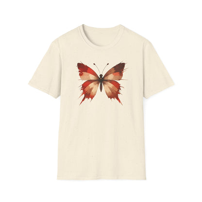 Watercolor Red Butterfly