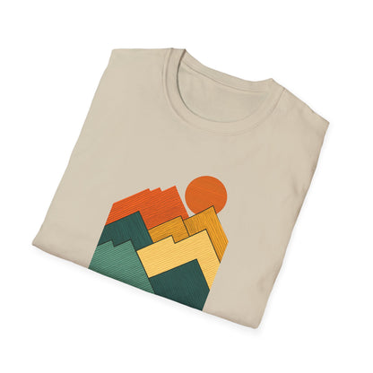 Sunset Over Lined Mountains T-shirt
