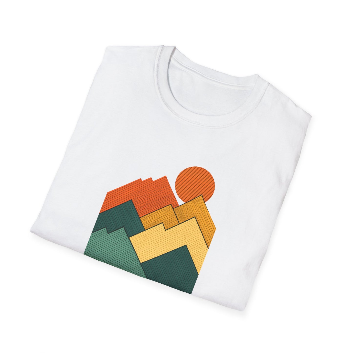 Sunset Over Lined Mountains T-shirt