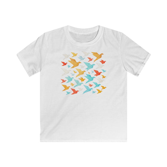 Children's Origami Flock Of Birds T-shirt