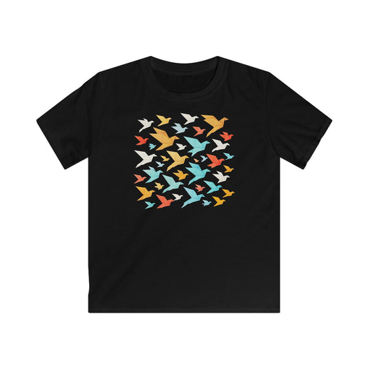 Children's Origami Flock Of Birds T-shirt
