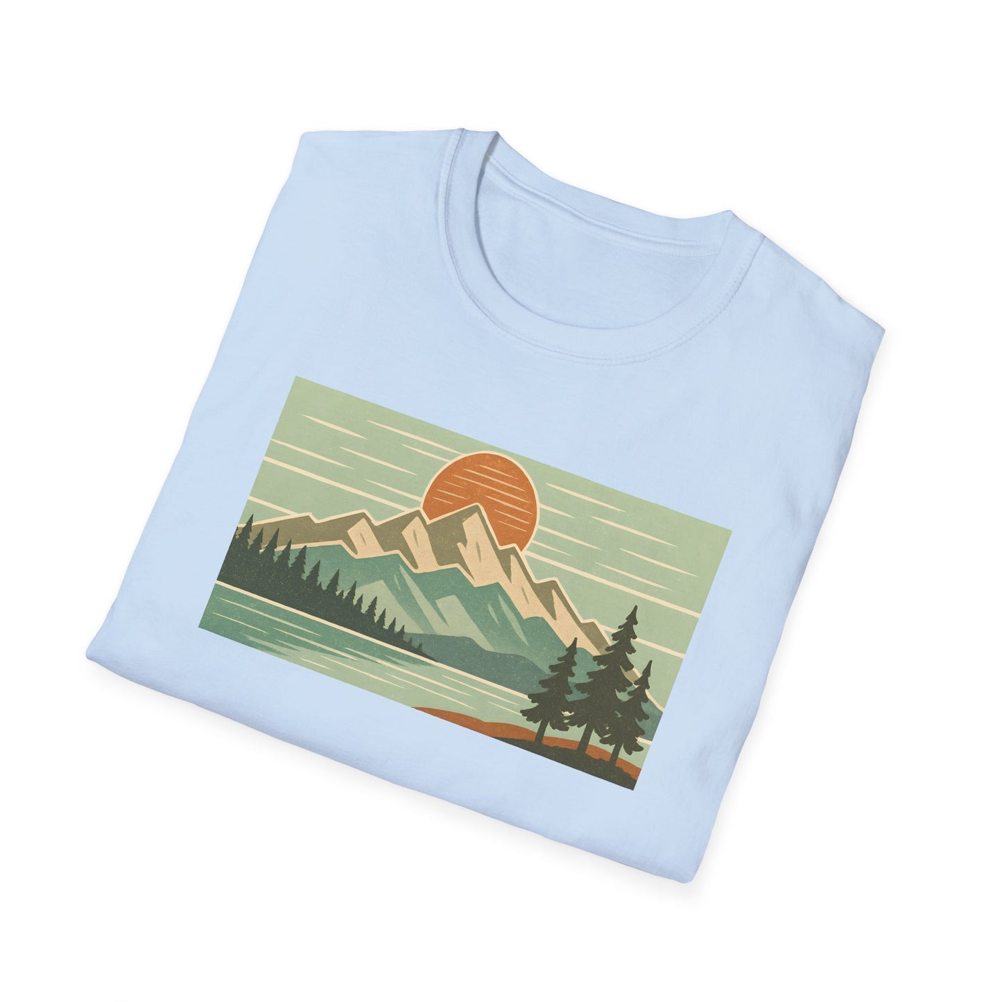 Retro Midday Mountain Peak T-shirt
