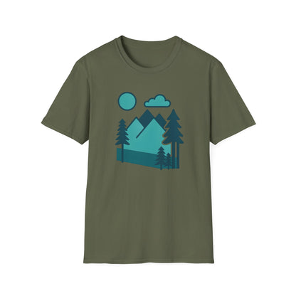 Minimalist Mountain Landscape T-shirt