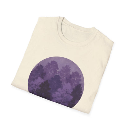 Purple Forest Oil Painting T-shirt