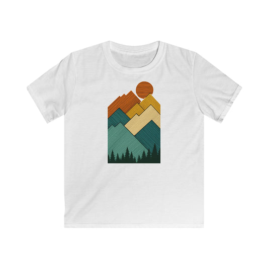 Children's Layered Sunset Landscape T-shirt