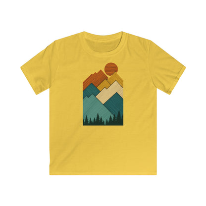 Children's Layered Sunset Landscape T-shirt