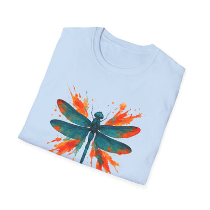 Dragonfly Red Splash T-shirt