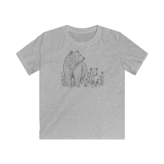 Children's Mom and Cub Prairie Playing T-shirt