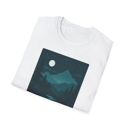 Dark Night Mountain Landscape
