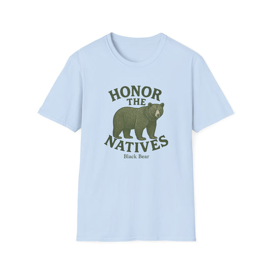 Honor The Natives Black Bear T-shirt