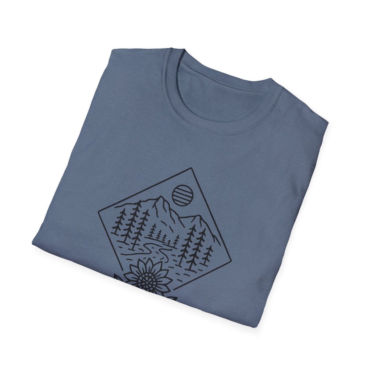 Sun Over Sunflower Landscape T-shirt