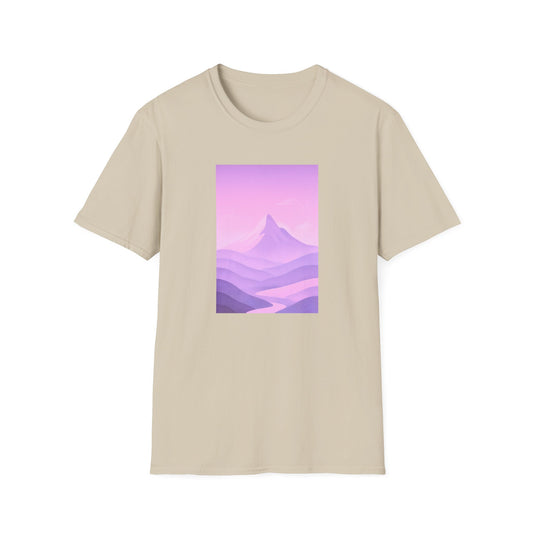 Layered Valley Violets Landscape T-shirt