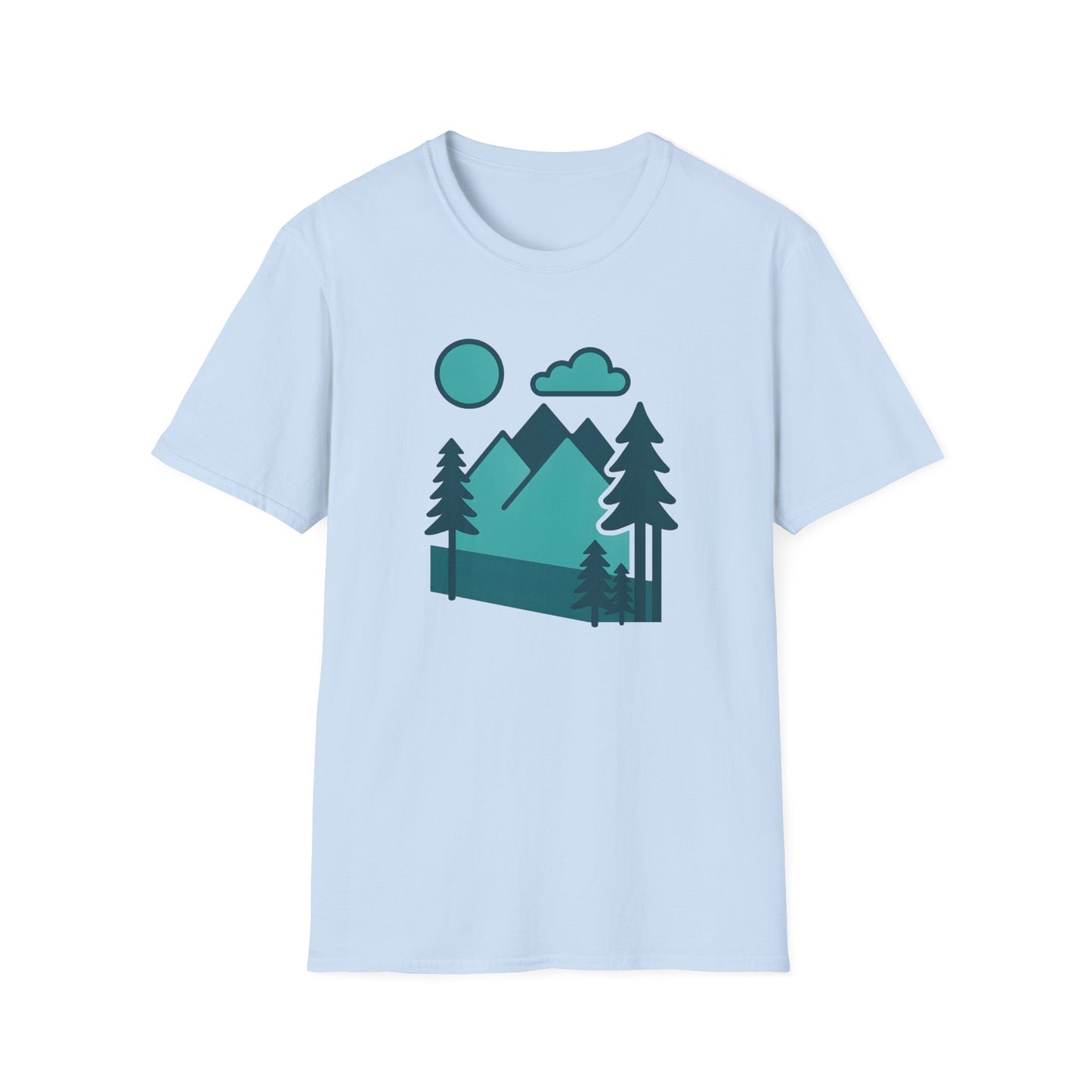 Minimalist Mountain Landscape T-shirt