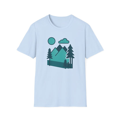 Minimalist Mountain Landscape T-shirt
