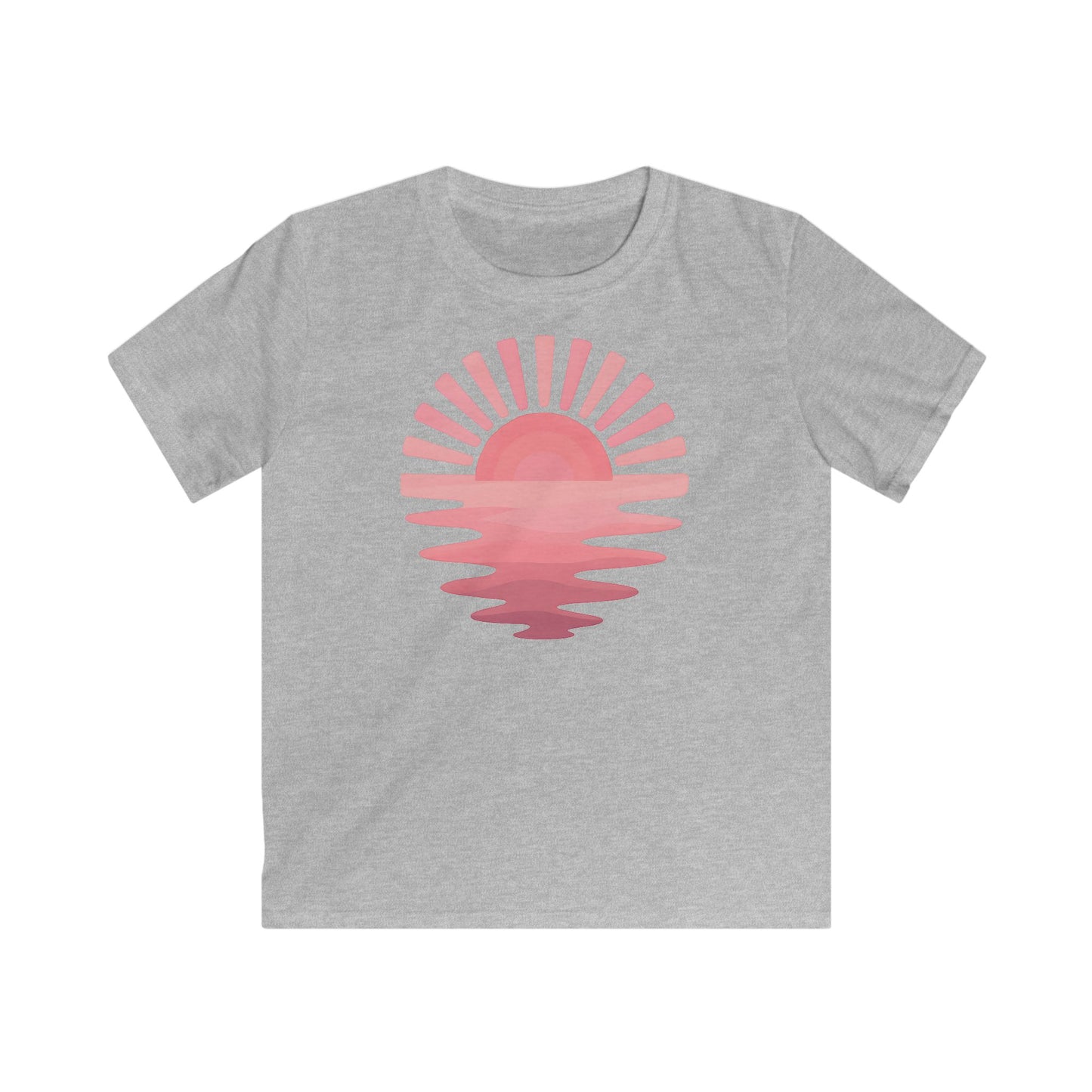 Children’s Pink Sunset Waves T-shirt